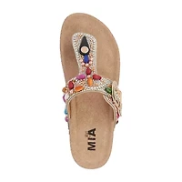 Mia Girl Taylee Womens T-Strap Footbed Sandals