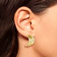 JS Jessica Simpson Gold Tone Womens 27mm Hoop Earrings