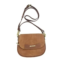 Stone Mountain Palamino Suede Mini Flap Crossbody Bag