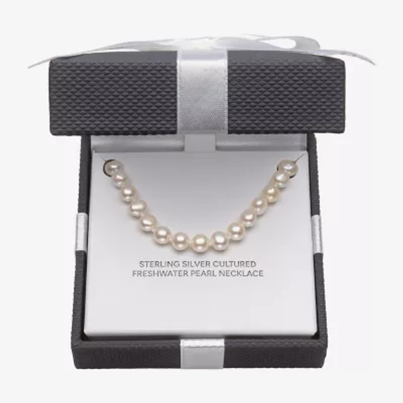 Womens White 18 Inch Strand Necklace