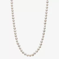 Womens White 18 Inch Strand Necklace
