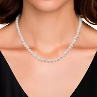 Womens White 18 Inch Strand Necklace