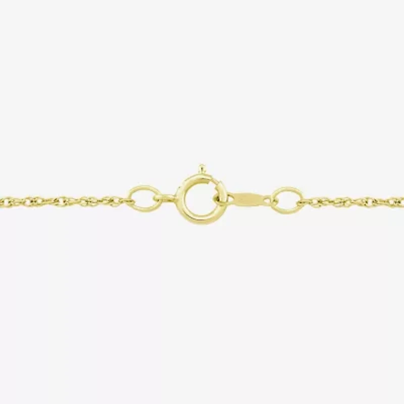 Womens Genuine Blue Topaz 14K Gold Over Silver Triangle 18 Inch Pendant Necklace