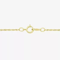 Womens Genuine Blue Topaz 14K Gold Over Silver Triangle 18 Inch Pendant Necklace