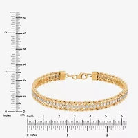 Made in Italy Womens 14K Gold 7.5 Inch Solid Rope Chain Bracelet