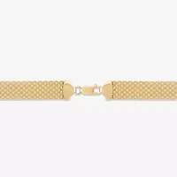 Womens 14K Gold 18 Inch Link Chain Necklace