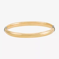 Bonded Brilliance Womens 14K Gold Over Silver Bangle Bracelet