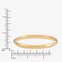 Bonded Brilliance Womens 14K Gold Bonded With Sterling Silver Bangle Bracelet