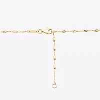 Womens 14K Gold 18 Inch Cable Chain Necklace