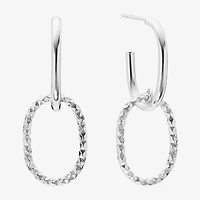 Womens Sterling Silver Drop Earrings