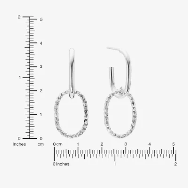 Womens Sterling Silver Drop Earrings