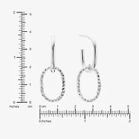 Womens Sterling Silver Drop Earrings