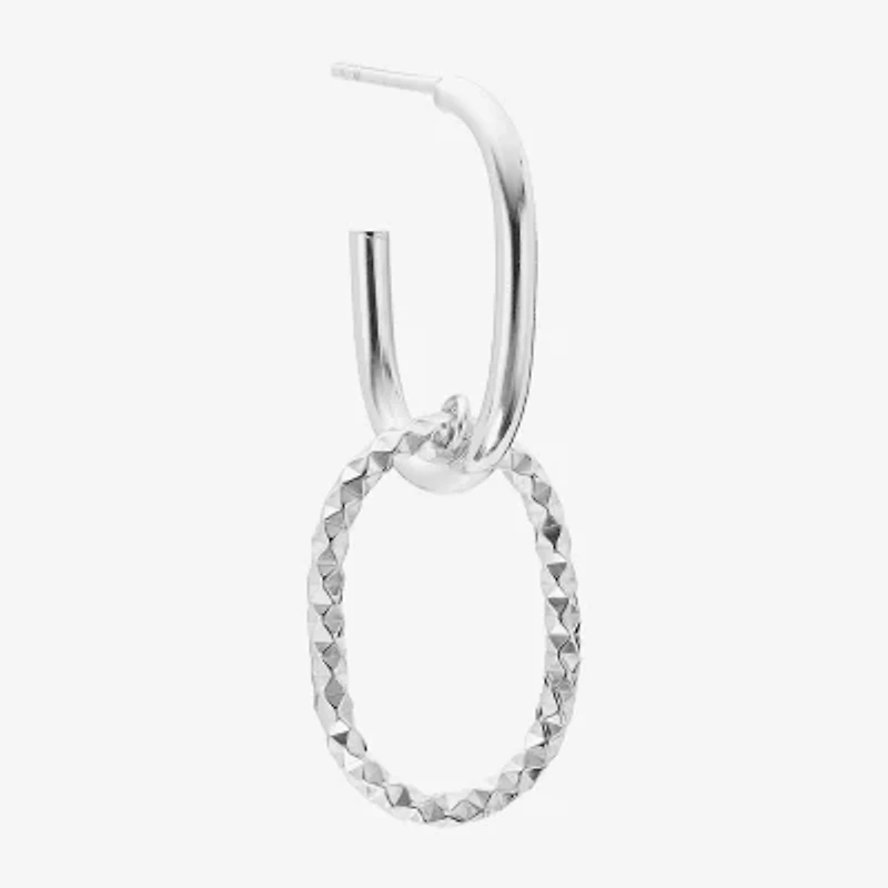 Womens Sterling Silver Drop Earrings