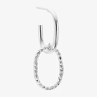 Womens Sterling Silver Drop Earrings