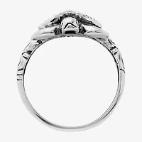 Bali Inspired Womens Sterling Silver Cocktail Ring