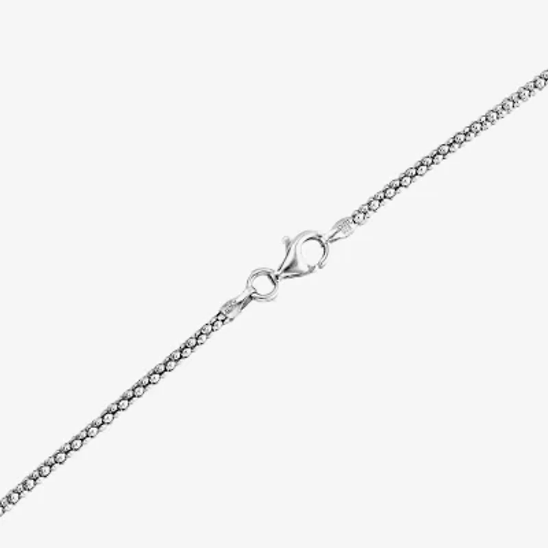 Womens Sterling Silver 18 Inch Pendant Necklace