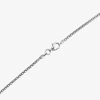 Womens Sterling Silver 18 Inch Pendant Necklace