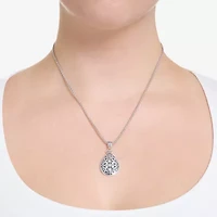 Womens Sterling Silver 18 Inch Pendant Necklace