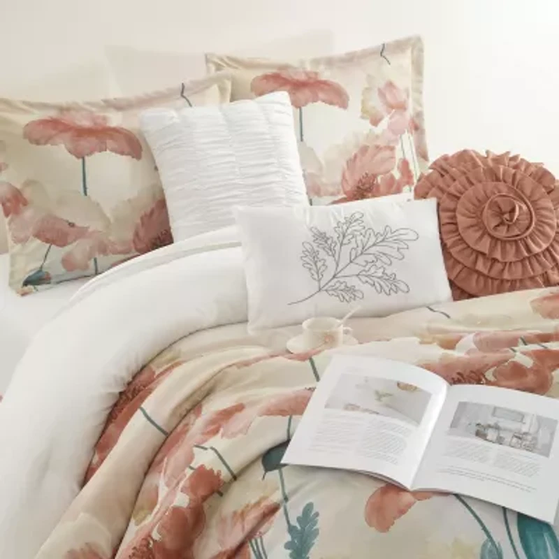 Stratford Park Jassie Floral 7-pc. Easy Care Comforter Set