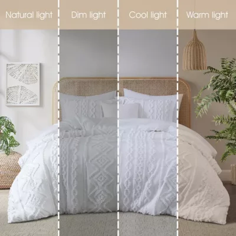 Stratford Park Alluya Geometric Easy Care Comforter Set