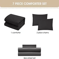 Stratford Park Aniya Geometric Comforter Set Easy Care