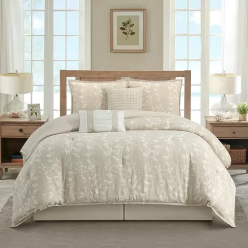 Stratford Park Dayla Leaves Comforter Set 6-pc. Easy Care