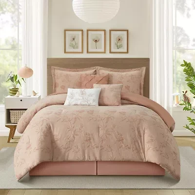 Stratford Park Keila Floral 7-pc. Easy Care Comforter Set