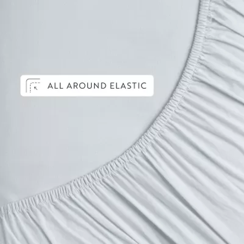 Casual Comfort 100% Cotton Percale Ultra-Soft 4 Piece Sheet Set