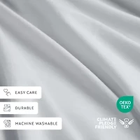 Casual Comfort 100% Cotton Percale Ultra-Soft 4 Piece Sheet Set