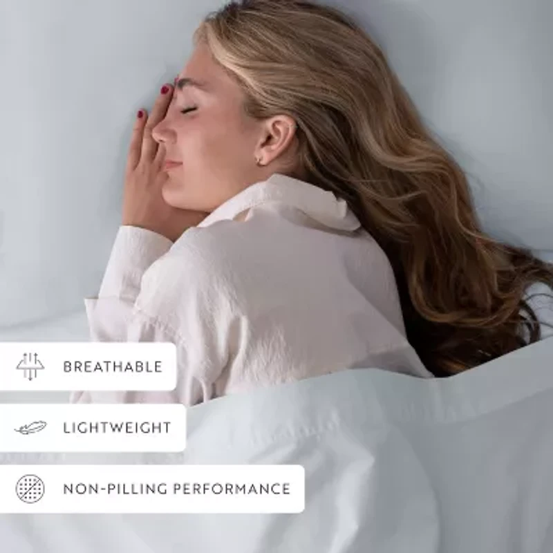 Casual Comfort 100% Cotton Percale Ultra-Soft 4 Piece Sheet Set