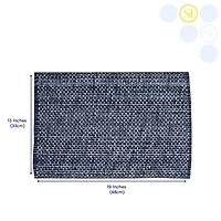 Sweet Home Collection Two Tone 100% Cotton Woven 6-pc. Placemat