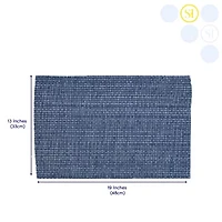 Sweet Home Collection Two Tone 100% Cotton Woven 6-pc. Placemat