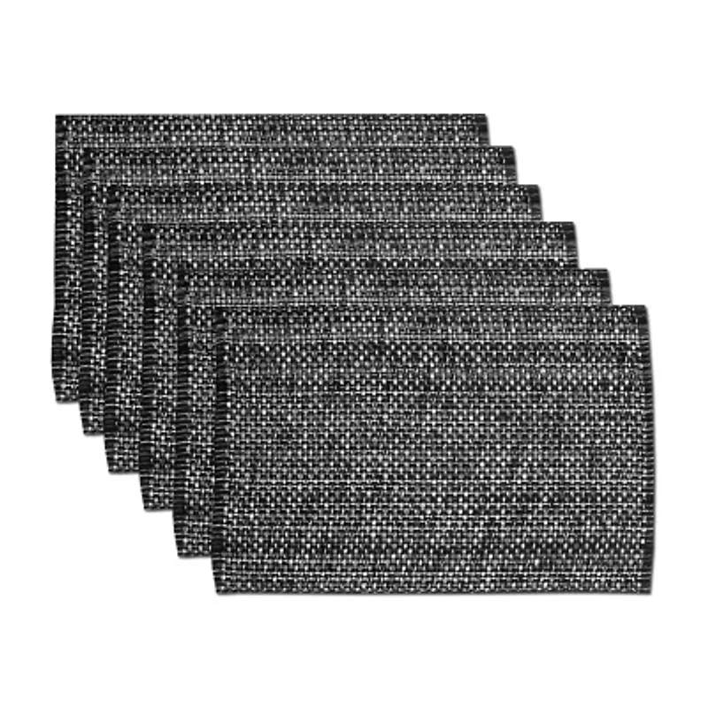 Sweet Home Collection Two Tone 100% Cotton Woven 6-pc. Placemat