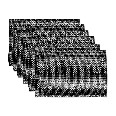 Sweet Home Collection Two Tone 100% Cotton Woven 6-pc. Placemat