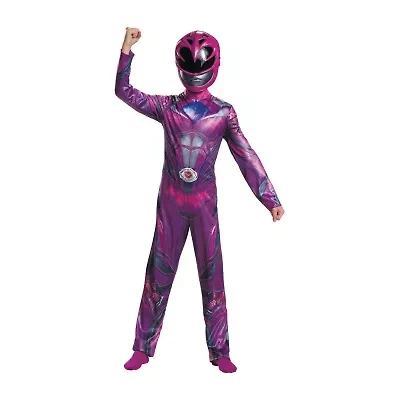 Little & Big Kid Girls Pink Classic Power Rangers Costume