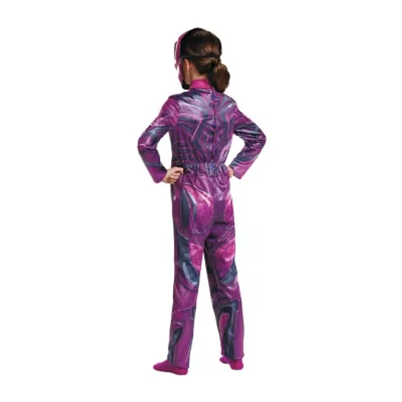 Little & Big Kid Girls Pink Classic Power Rangers Costume