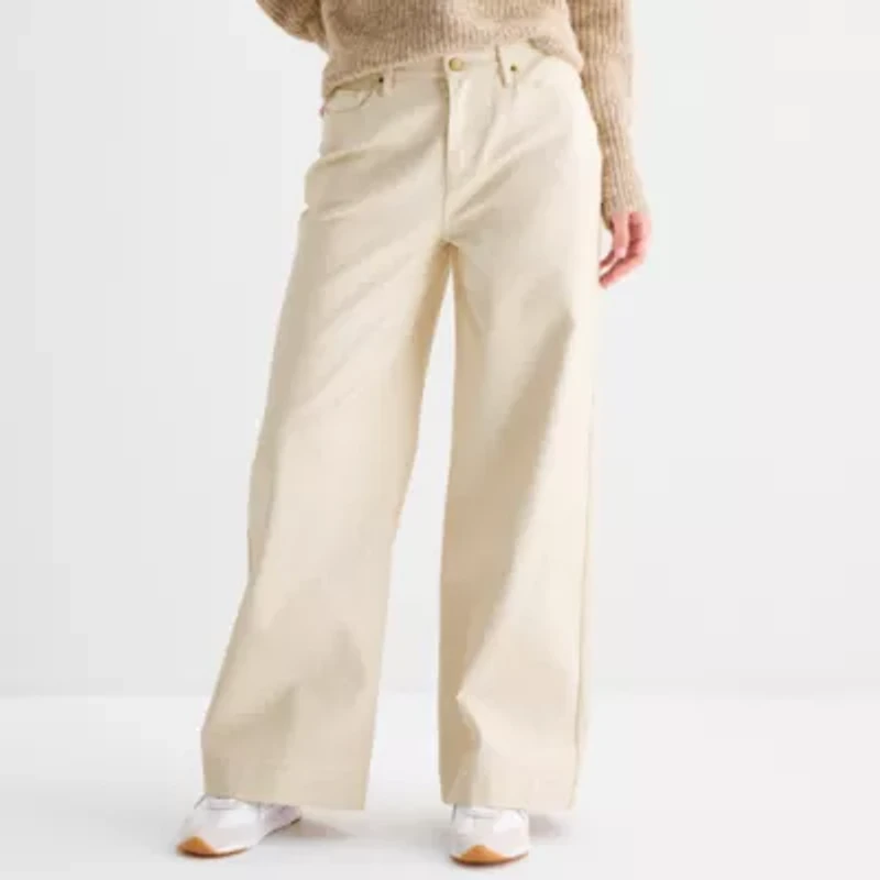 a.n.a Womens Tall High Rise Wide Leg Jean