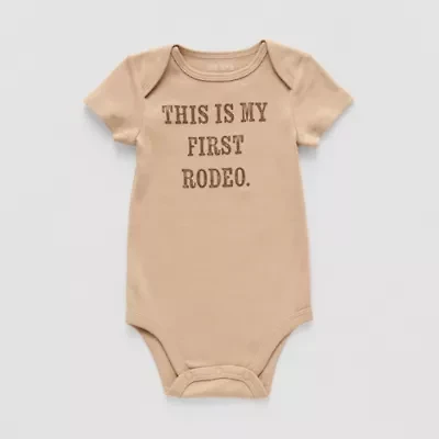 Okie Dokie Baby Unisex Round Neck Short Sleeve Rib Bodysuit