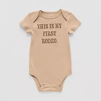 Okie Dokie Baby Unisex Round Neck Short Sleeve Rib Bodysuit