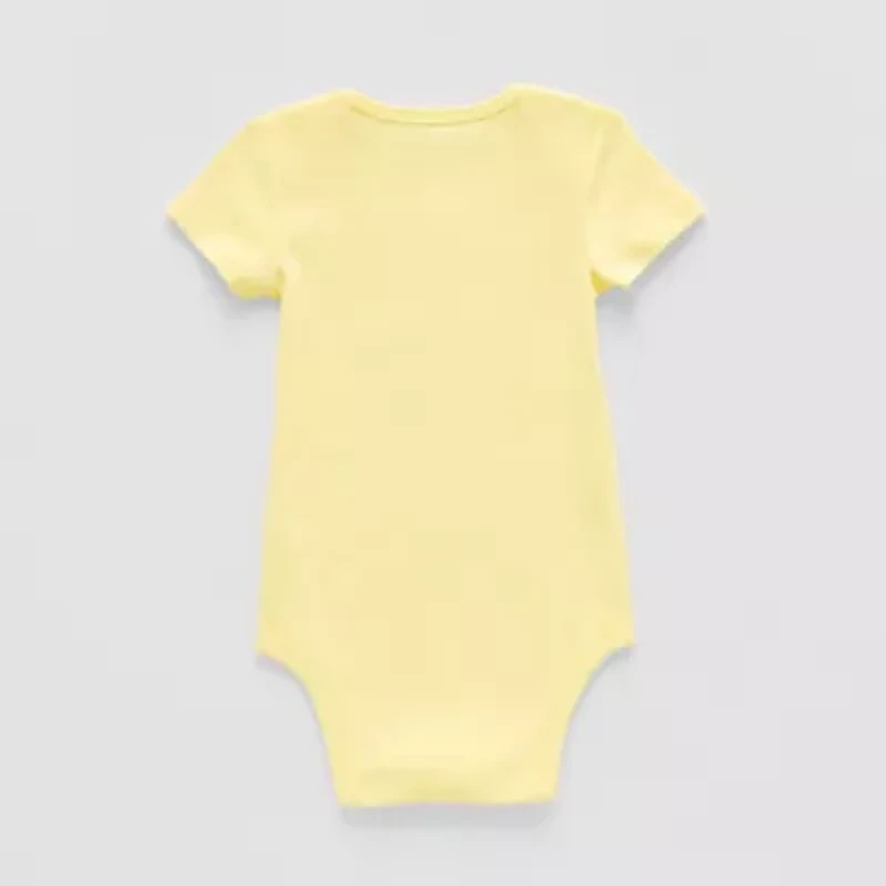Okie Dokie Baby Unisex Round Neck Short Sleeve Rib Bodysuit