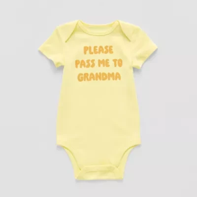 Okie Dokie Baby Unisex Round Neck Short Sleeve Rib Bodysuit