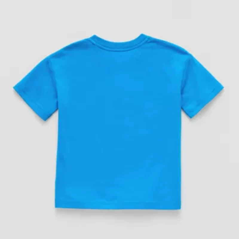 Okie Dokie Active Toddler & Little Boys Crew Neck Short Sleeve Regular Fit Graphic T-Shirt