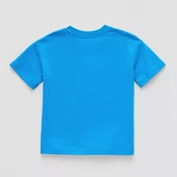 Okie Dokie Active Toddler & Little Boys Crew Neck Short Sleeve Regular Fit Graphic T-Shirt