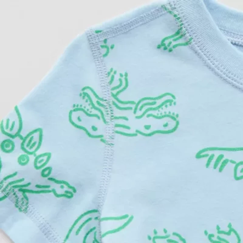 Okie Dokie Boys Easy-on + Easy-off Sensory Friendly Crew Neck Short Sleeve Adaptive Graphic T-Shirt