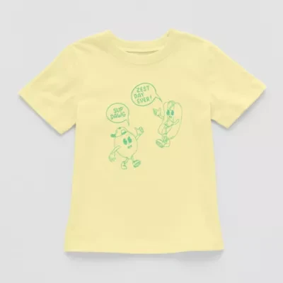 Okie Dokie Toddler & Little Boys Crew Neck Short Sleeve Regular Fit Graphic T-Shirt