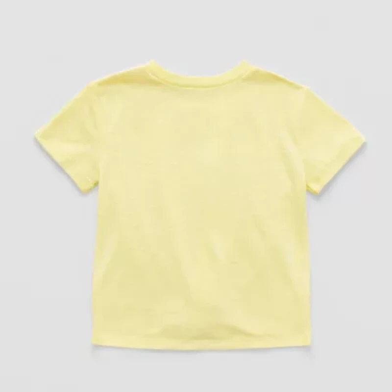 Okie Dokie Toddler & Little Girls Round Neck Short Sleeve T-Shirt