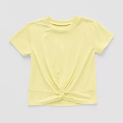 Okie Dokie Toddler & Little Girls Round Neck Short Sleeve T-Shirt