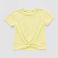 Okie Dokie Toddler & Little Girls Round Neck Short Sleeve T-Shirt