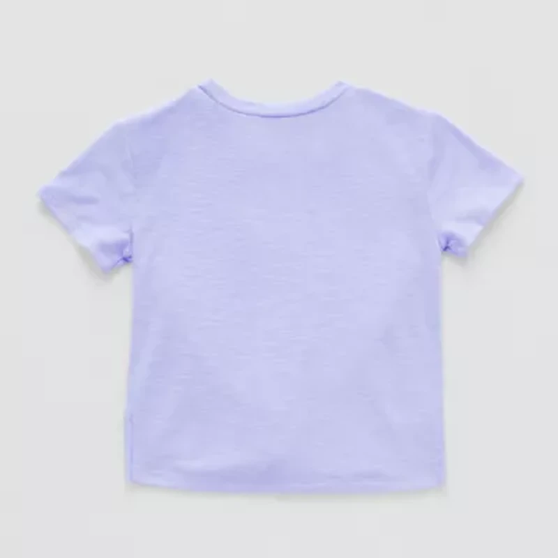 Okie Dokie Toddler & Little Girls Round Neck Short Sleeve T-Shirt