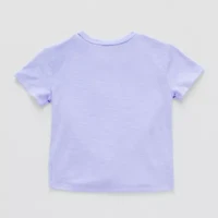 Okie Dokie Toddler & Little Girls Round Neck Short Sleeve T-Shirt